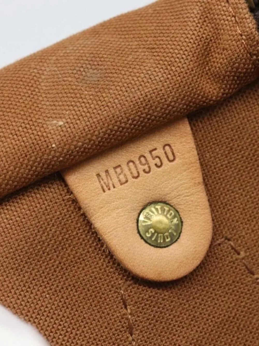 LOUIS VUITTON Monogram Speedy 35 Hand Bag M41524 LV Auth 187939A